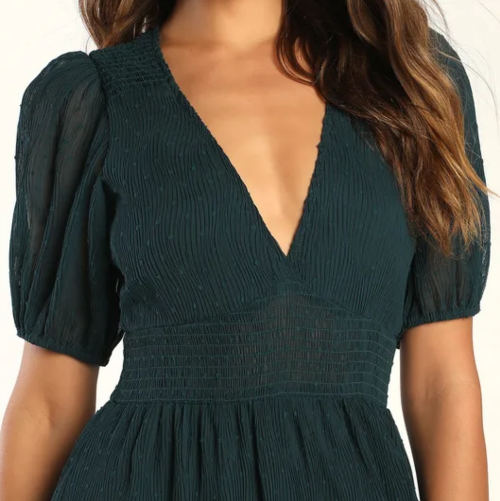Lulu's Teal Maxi Dress - Picture 3 of 7